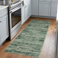 Modern Abstract Washable 2x5 Runner Rug Non Slip Kitchen Rugs (10 Sq Ft)