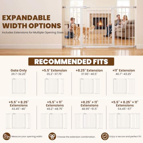 29.7 57" Extra Wide Baby Gate