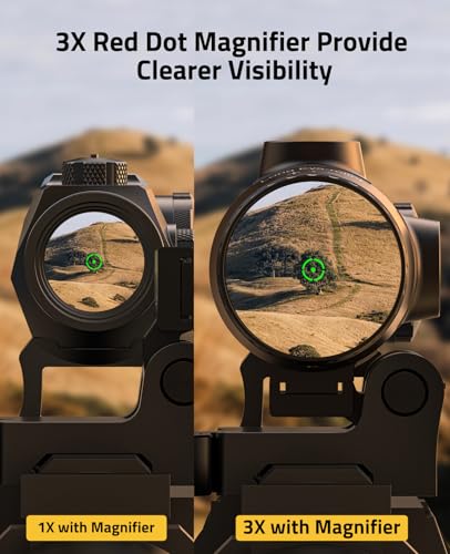Eaglefeather 3X Compact Magnifier with Quick Release Mount