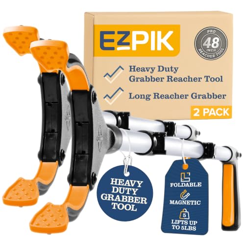 New 2026 EZPIK Pro 48" Foldable Grabber Reacher Tool for Seniors