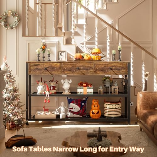 Entryway Table with Outlets