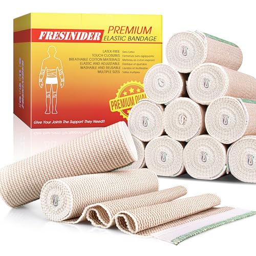 Premium Elastic Bandage Wrap 6 Inch (12 Count)