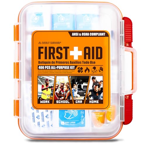 400 Pcs OSHA Compliant First Aid Kit