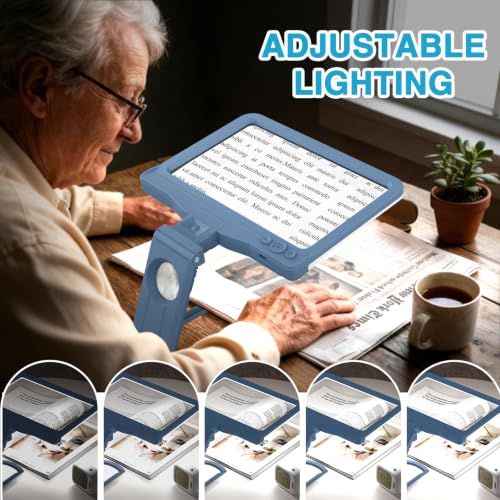 30X 6X Rechargeable Magnifying Glass for Reading