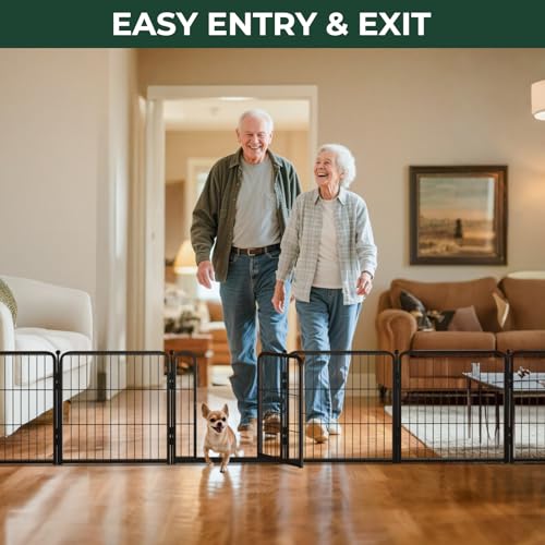 Dog Gate Extra Wide Adjustable for Openings Up to 69"