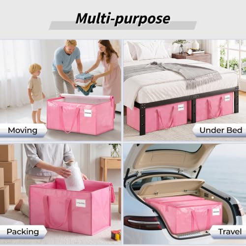 8 Pack Extra Large Clothes Storage Bins with Lids (8 Count)
