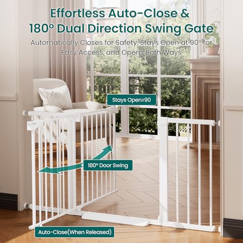 2 Pack 30 54" Baby Gate for Stairs (2 Count)