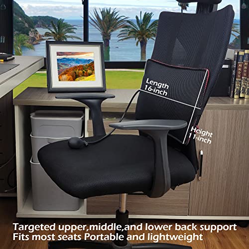 2Pack Inflatable Lumbar Support Pillow for Office Chair and Car Seat