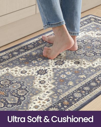 Kitchen Floor Mats Cushioned Anti Fatigue Runner Rug 23x59 Dark Grey (11.5 Sq Ft)