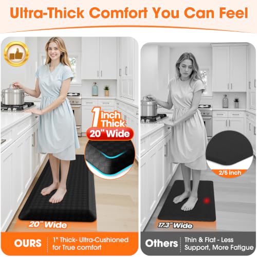 1" Thick Kitchen Mats for Floor