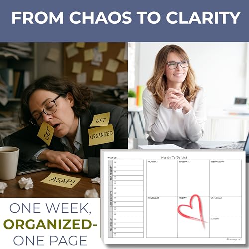 Weekly TO DO List Notepads (2 Count)
