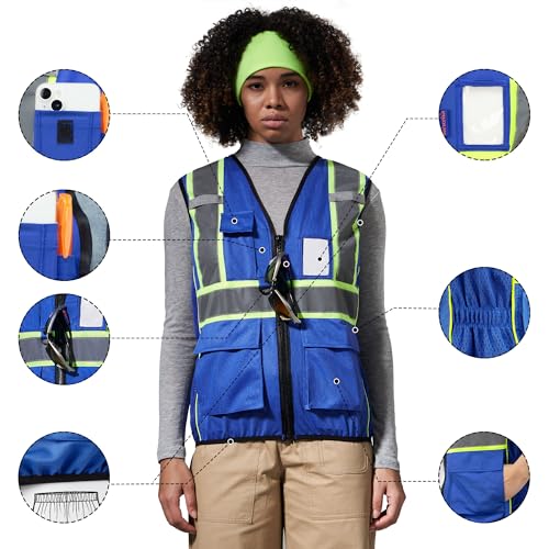 Blue work vest