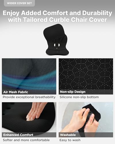 Wider Ergonomic Desk Chair Seat Cushion