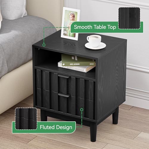 Fluted Nightstand