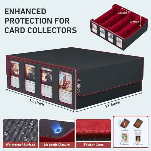 4 Row Trading Card Storage Box