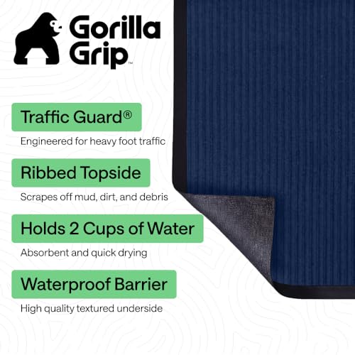 Traffic Guard Indoor Outdoor Heavy Duty Door Mat (2 Count)