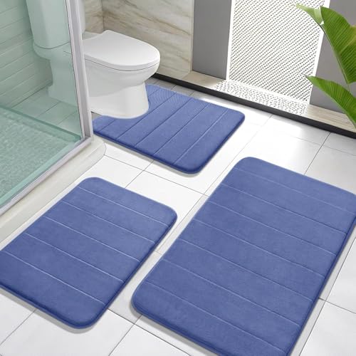 Memory Foam Bath Mat Set 3 Pieces