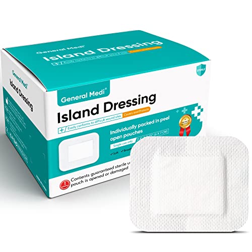 Sterile Island Dressing Bordered Gauze (100 Count)