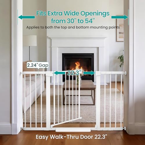 2 Pack 30 54" Baby Gate for Stairs (2 Count)