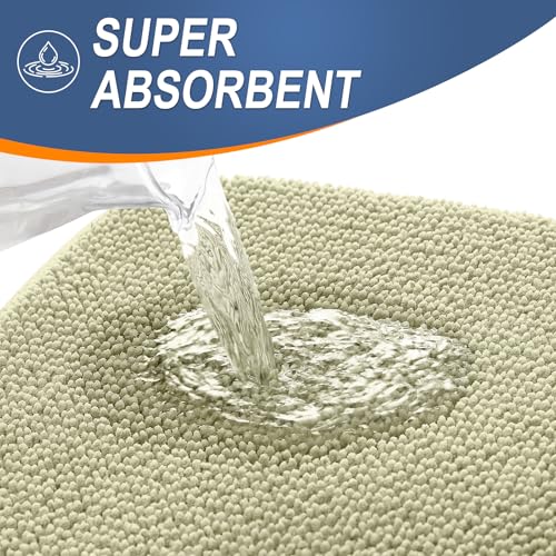 Memory Foam Bathroom Runner Rugs 44x24