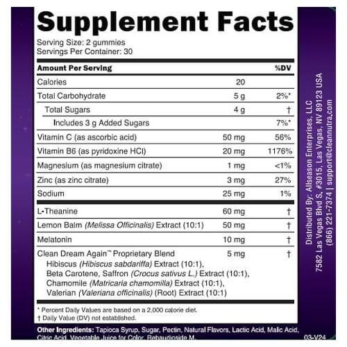 Clean Nutra Melatonin Gummies 10mg (60 Count)