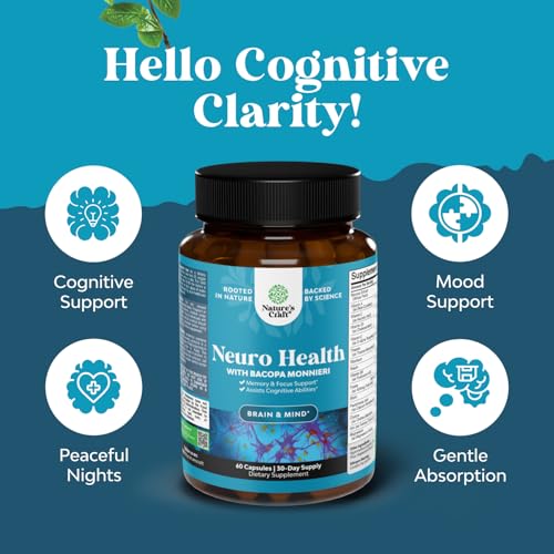 Neuro Health Brain Supplements for Memory and Focus (60 Count)