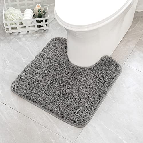 Grey Toilet Bathroom Rug U