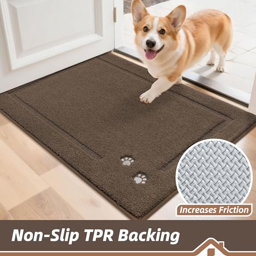 Dog Door Mat for Mud Paws Indoor Entrance (2.6664 Sq Ft)