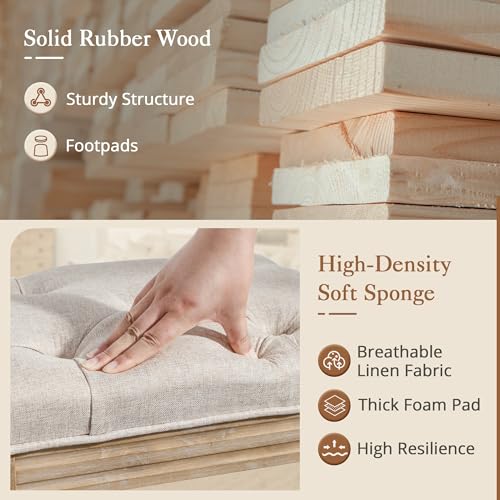 60" Fabric End of Bed Bench