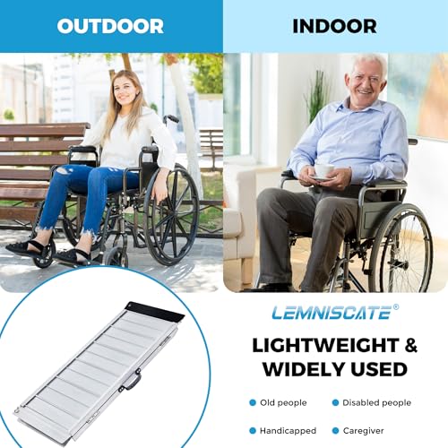 Portable Aluminum Wheelchair Ramp 4FT Non