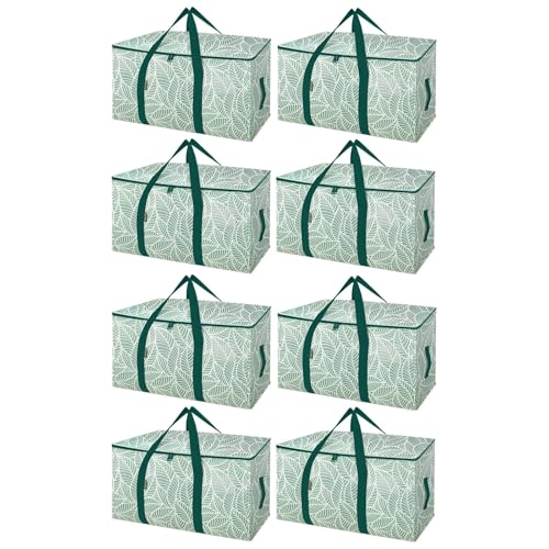 8 Pack Oversized Moving Bags with Reinforced Handles (8 Count)