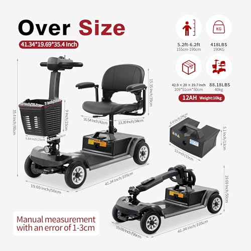 Easy Operate Mobility Scooter for Seniors