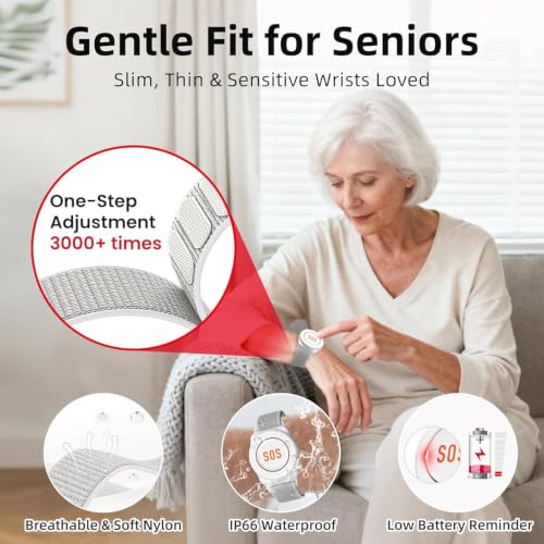 Wi Fi Wireless Caregiver Pager Call Button for Elderly at Home (5 Count)