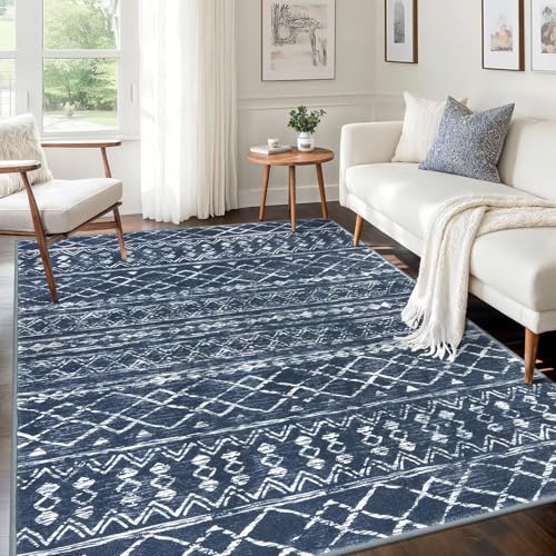 Area Rug 5x7 Navy Blue