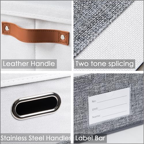 Foldable Storage Bins with Lids [3 (3 Count)
