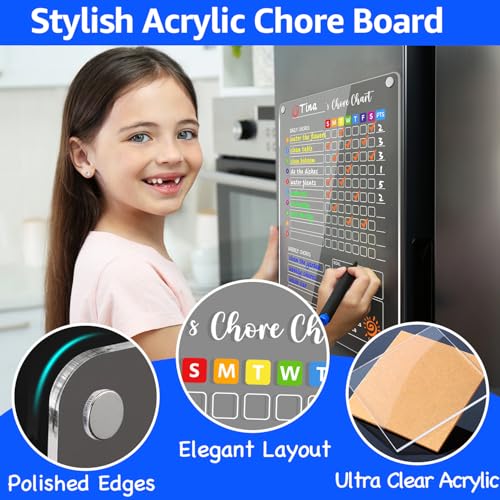 Acrylic Magnetic Chore Chart for Kids