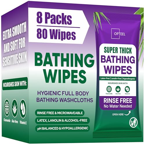 Super Thick Bath Shower Wipes (80 Count)