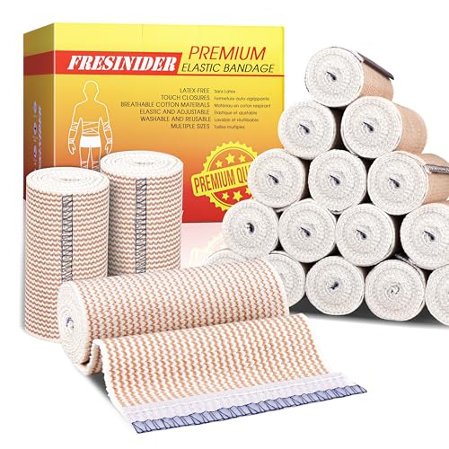 Premium Elastic Bandage Wrap 4 Inch (18 Count)