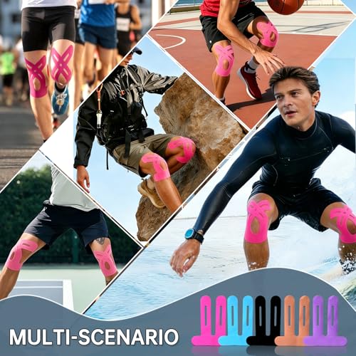 Precut Kinesiology Tape for Knees (10 Count)