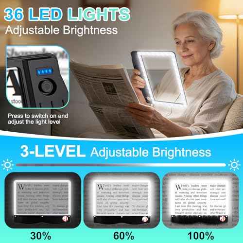 Rechargeable 6X 30X Magnifying Glass with Light