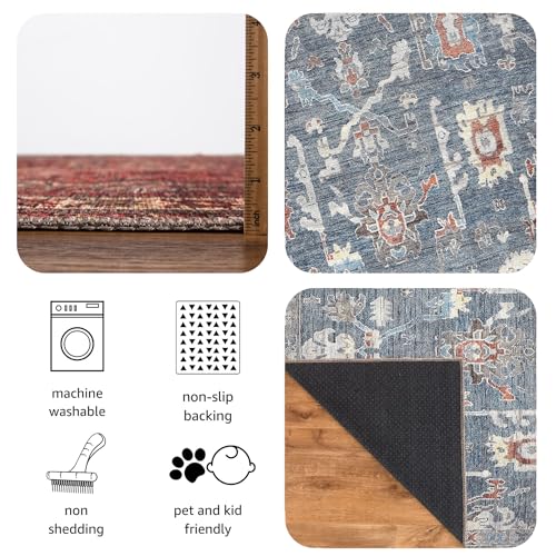Vintage Washable Runner Rug (17.5 Sq Ft)
