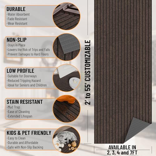 2'7" x 5' Mud Mat Area Rug Scraper Carpet