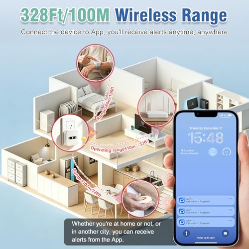 WiFi Caregiver Call Button Calls Phone