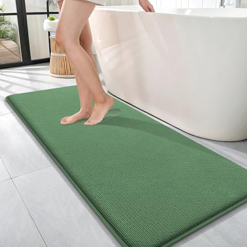 Memory Foam Bathroom Runner Rugs 47x17