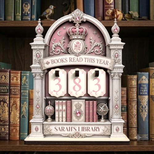Personalized Books Read This Year Counter Sign Book Lovers Gifts