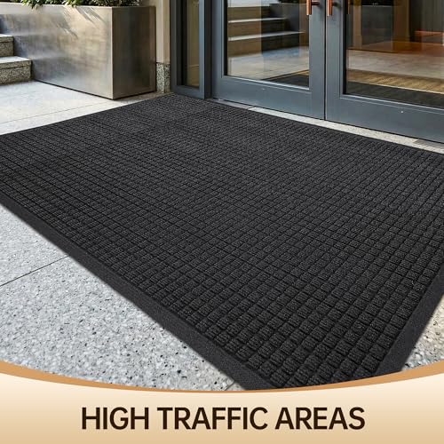 3'x4' Front Door Mat Indoor Outdoor Entrance Heavy Duty Waterproof