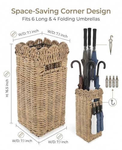 Woven Umbrella Holder for Entryway