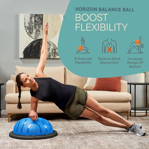 Horizon Half Balance Ball Trainer with 440 lb Capacity Stability