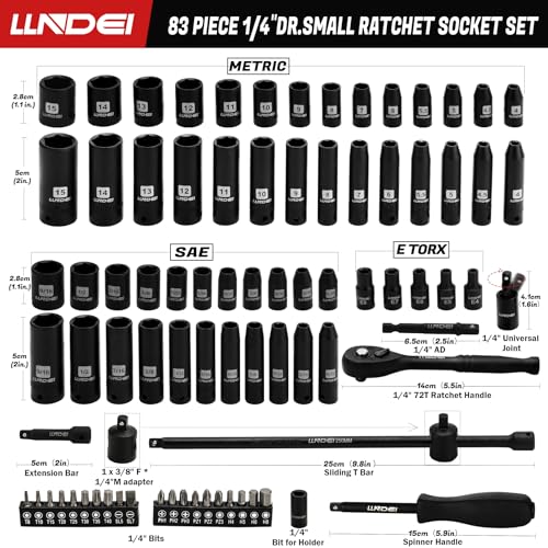 1 4" Impact Socket Set (83 Count)
