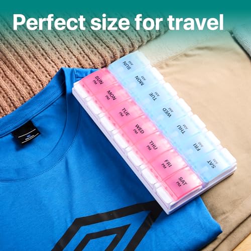 Weekly Pill Organizer 7 Day 2 Times A Day